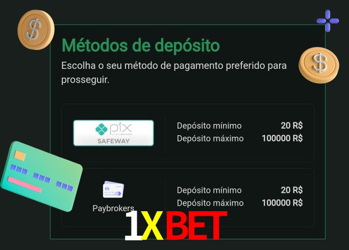 O cassino 1XBETbet oferece uma grande variedade de métodos de pagamento