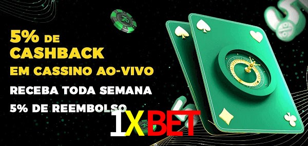 Promoções do cassino ao Vivo 1XBET